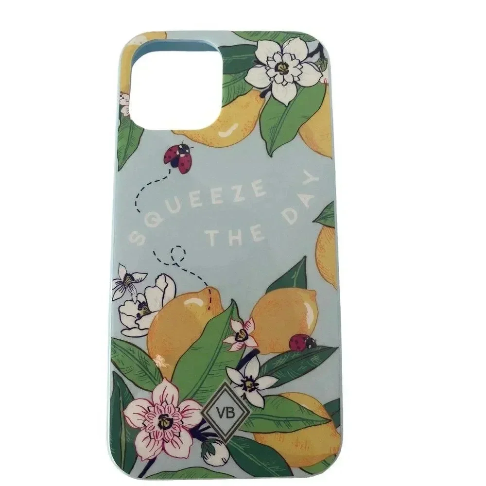 iPhone 12 Slim Case NEW Lemon Grove SQUEEZE THE DAY Vera‎ Bradley Flower Ladybug
